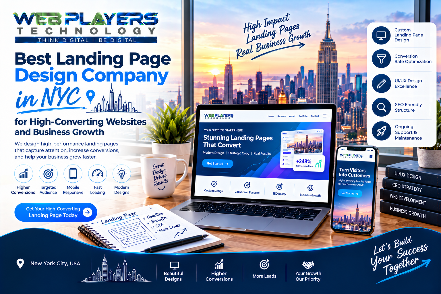  Best Landing Page Design Company in NYC for High-Converting Websites and Business Growth